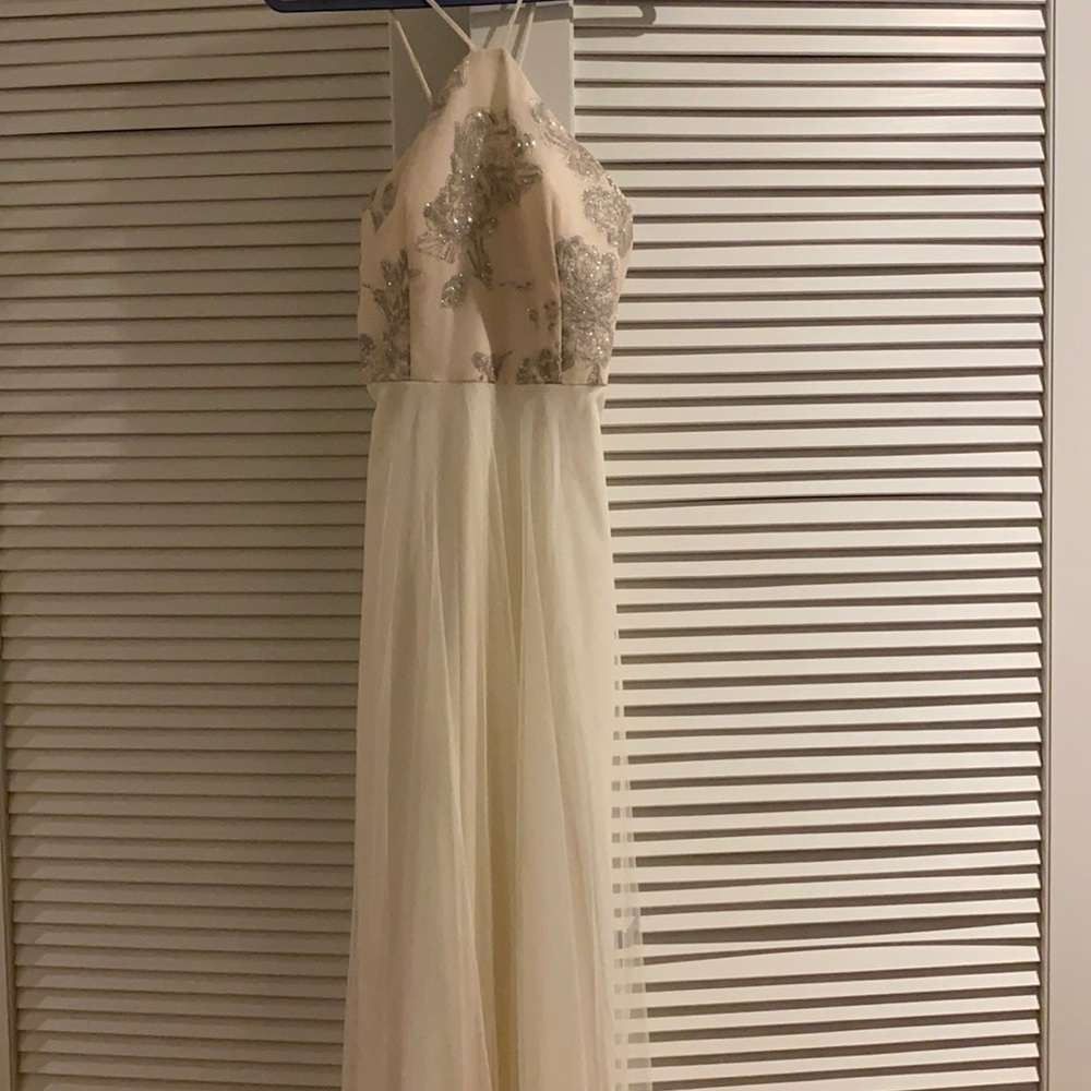 Gorgeous Glittered Flower Top Dress